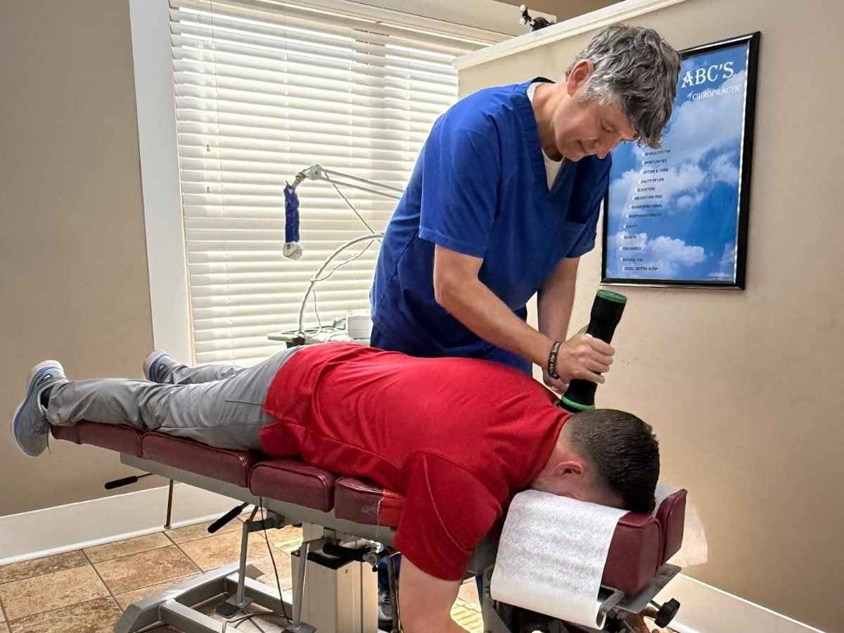 Vibration therapy at King Family Chiropractic in Trussville, Alabama